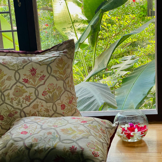 Seine Camellia Cushion Cover - 24 x 24 - Single