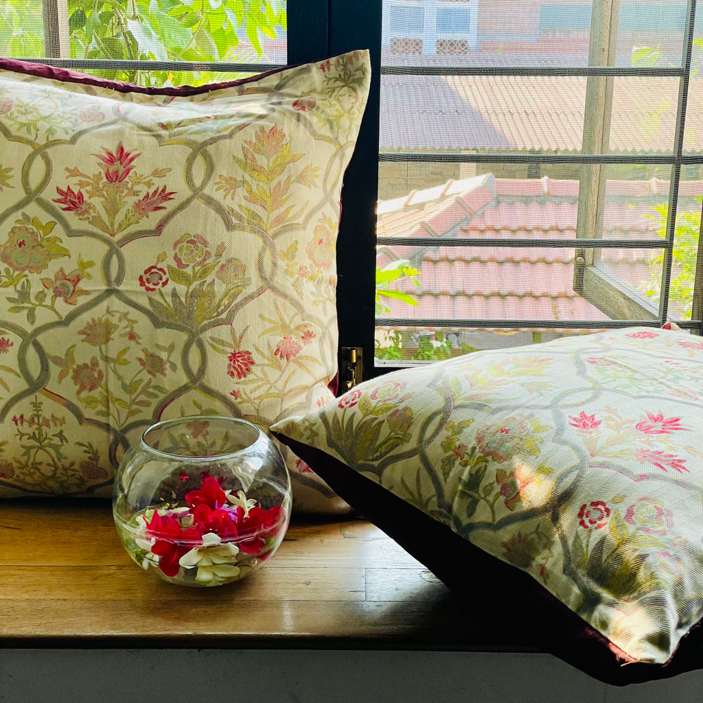 Seine Camellia Cushion Cover - 24 x 24 - Single