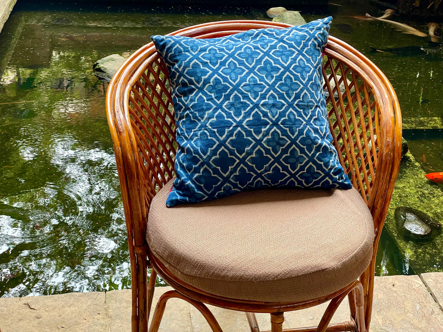Clyde Sanganer Cushion Cover - 16 x 16 - Single