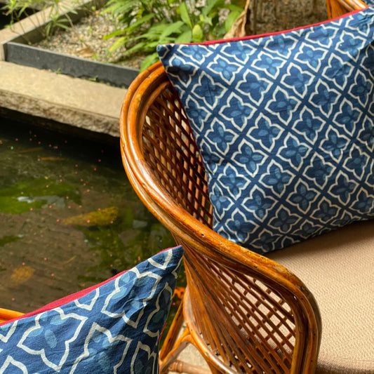 Clyde Sanganer Cushion Cover - 16 x 16 - Single