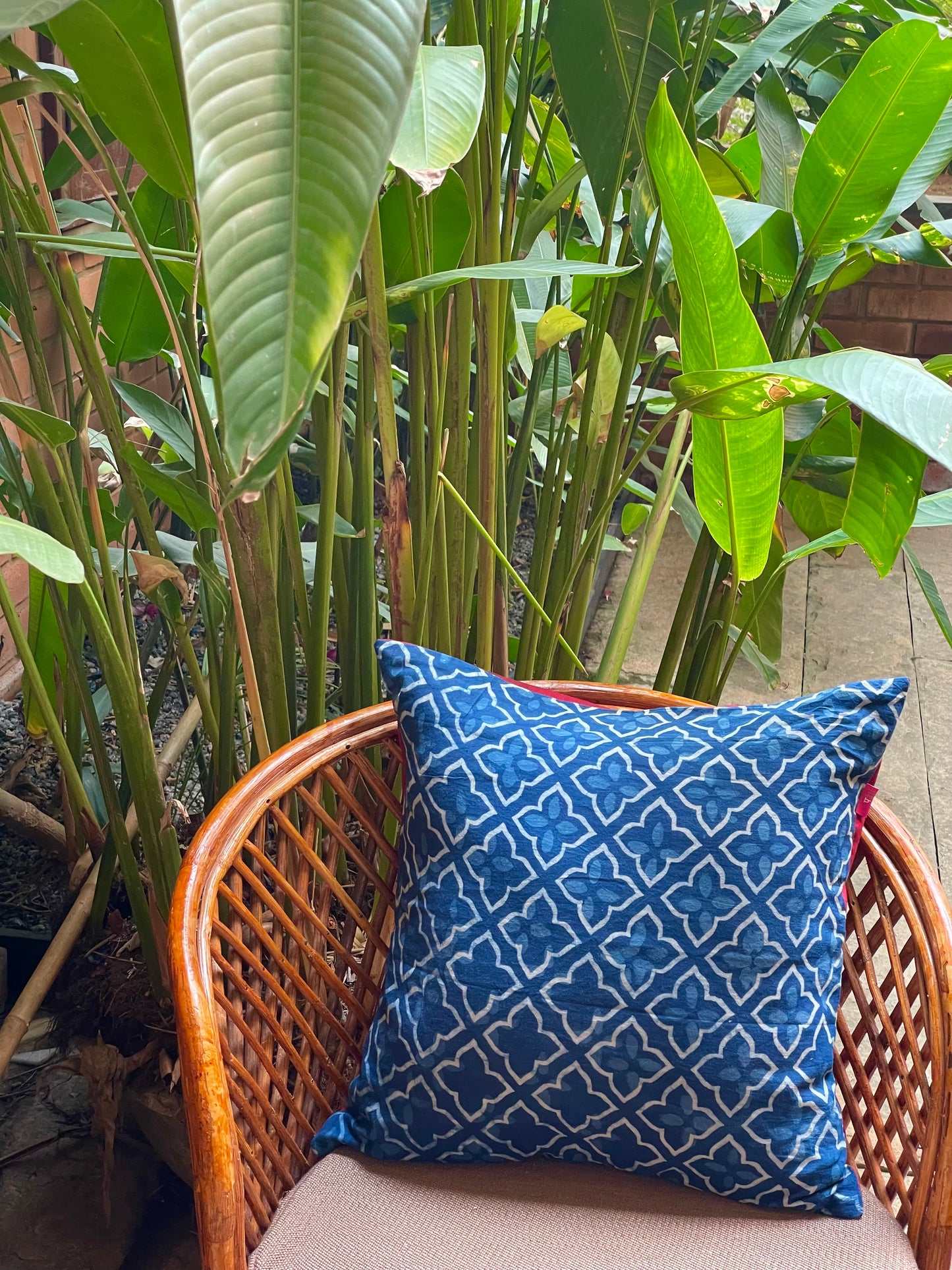 Clyde Sanganer Cushion Cover - 16 x 16 - Single