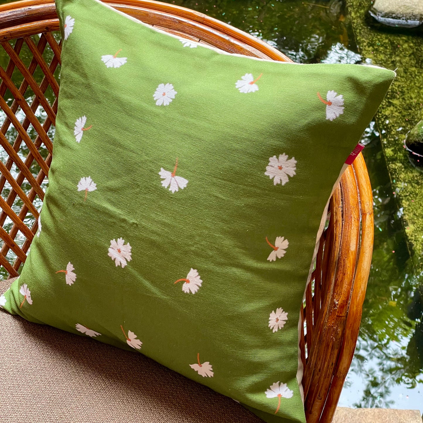 Clyde Parijat Olive Cushion Cover - 16 x 16 - Single