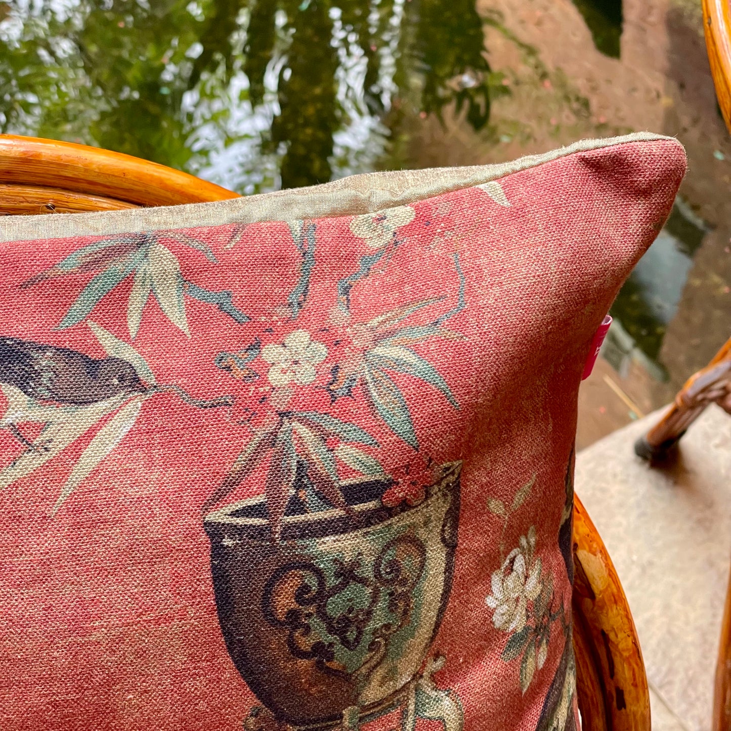 Clyde Portofino Apricot Cushion Cover - 16 x 16 - Single