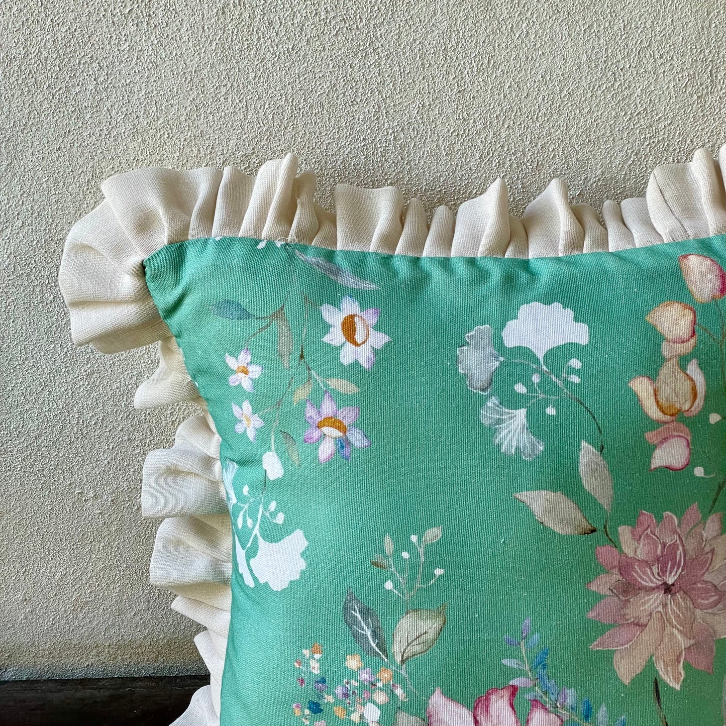 Clyde Windsor Estate Adelaide Frilly Cushion Cover - 16 x 16 - Single