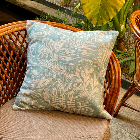 Clyde Nellie Sky Cushion Cover - 16 x 16 - Single