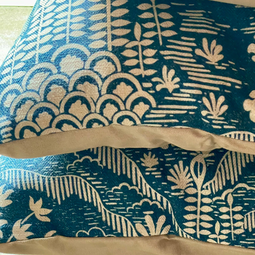 Clyde Nellie Indigo Cushion Cover - 16 x 16 - Single