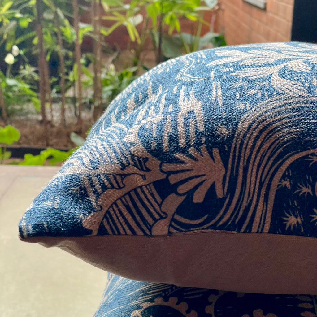 Clyde Nellie Indigo Cushion Cover - 16 x 16 - Single