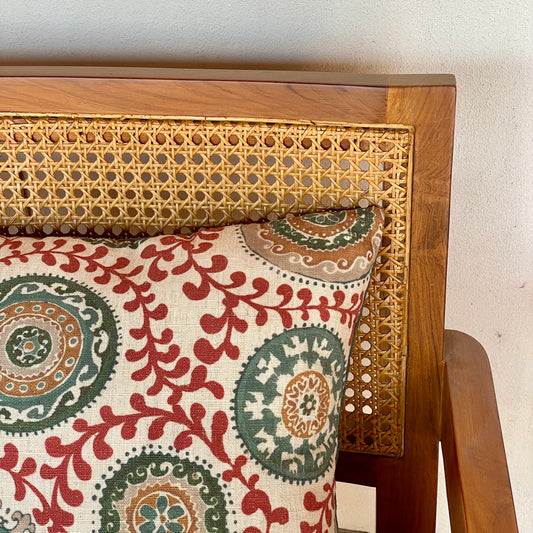 Clyde New Orleans Cushion Cover - Red 16 x 16 - Single