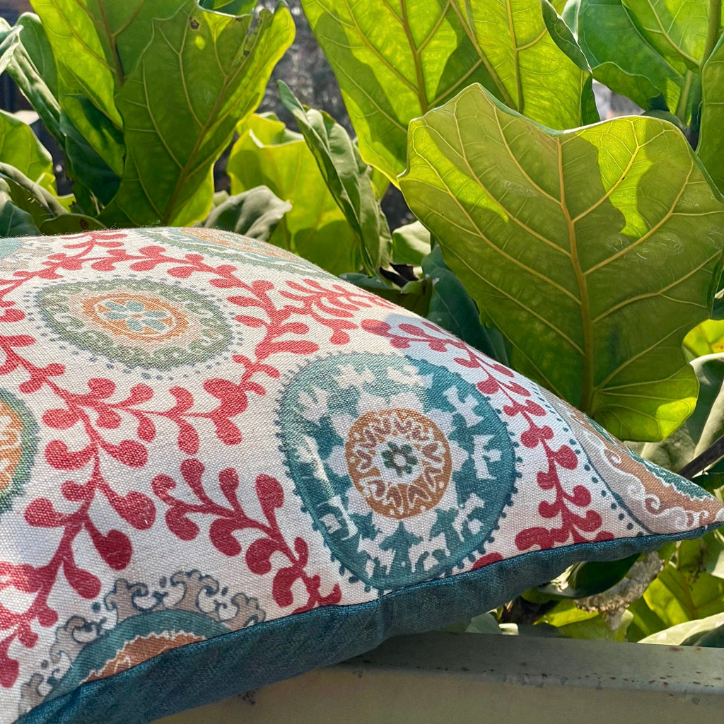 Clyde New Orleans Cushion Cover - Red 16 x 16 - Single