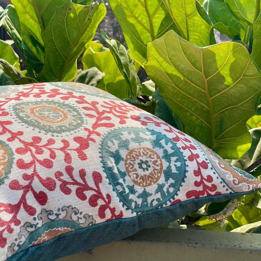Clyde New Orleans Cushion Cover - Red 16 x 16 - Single