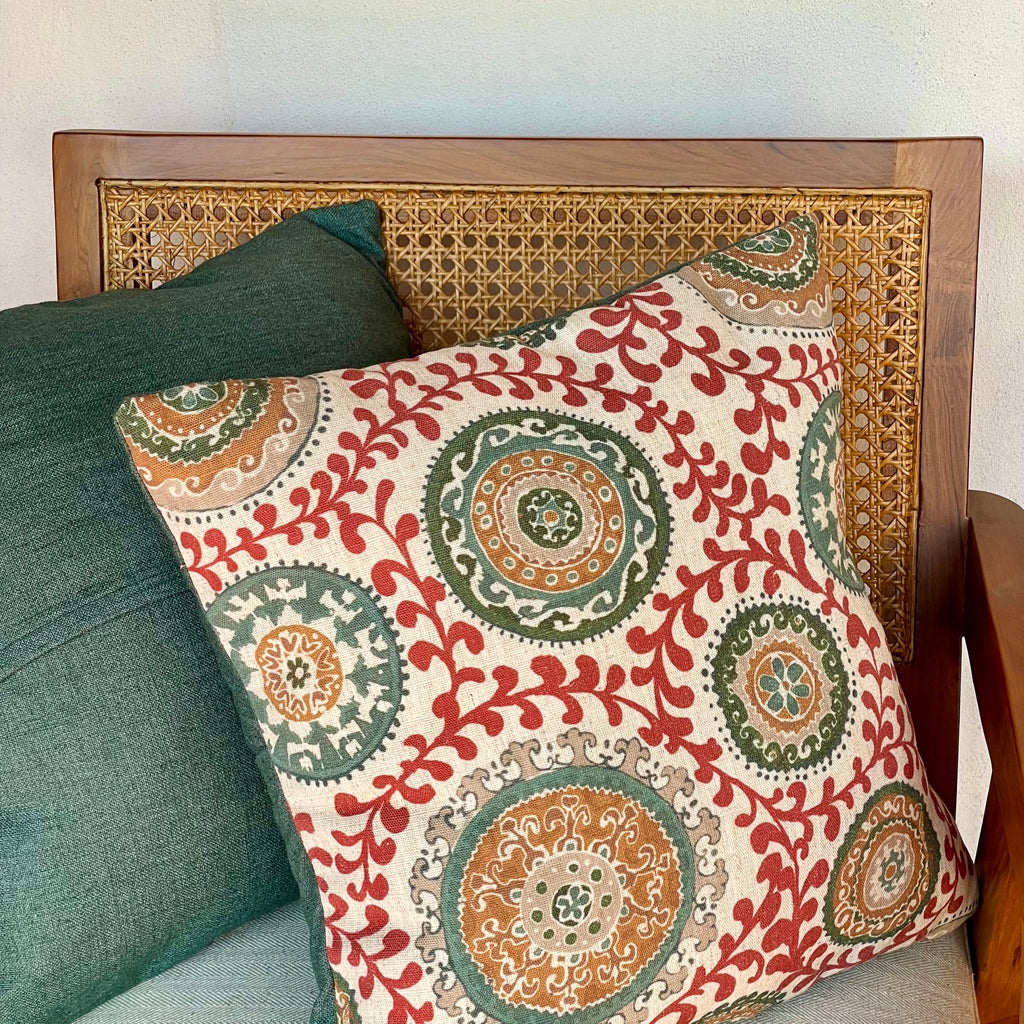 Clyde New Orleans Cushion Cover - Red 16 x 16 - Single