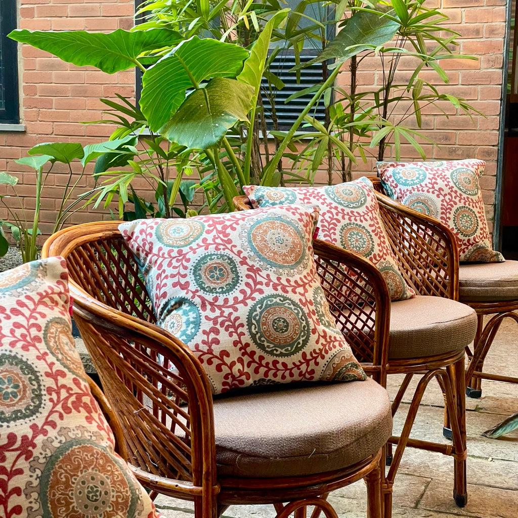 Clyde New Orleans Cushion Cover - Red 16 x 16 - Single