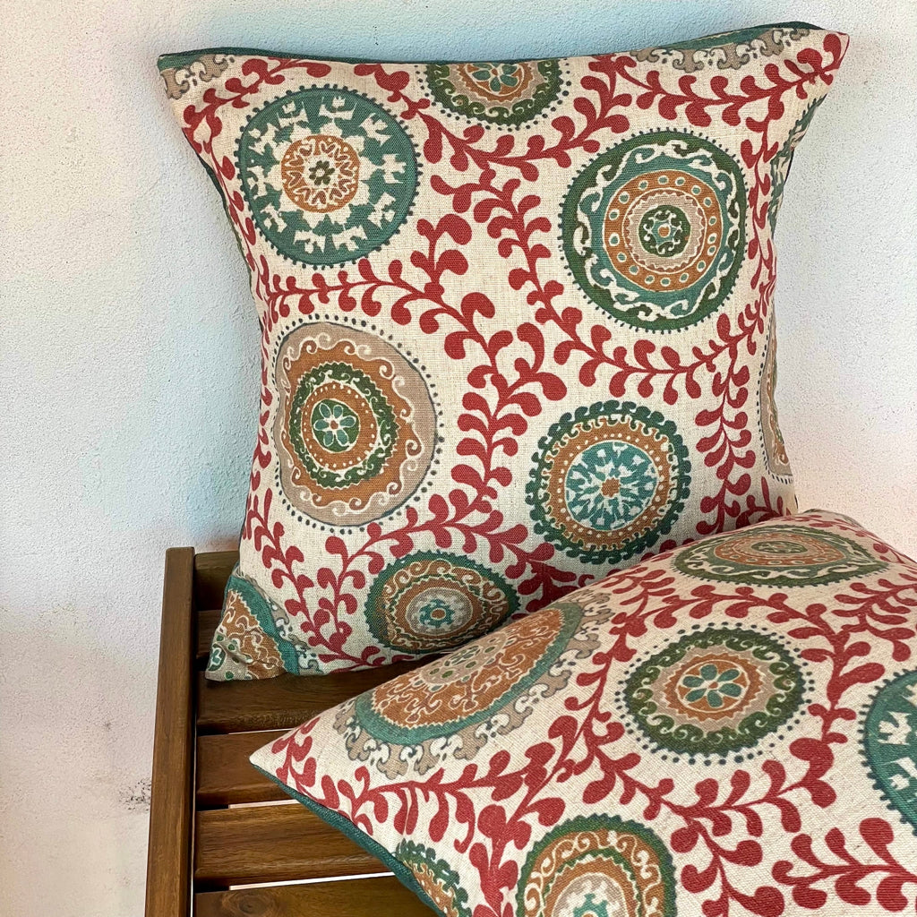 Clyde New Orleans Cushion Cover - Red 16 x 16 - Single