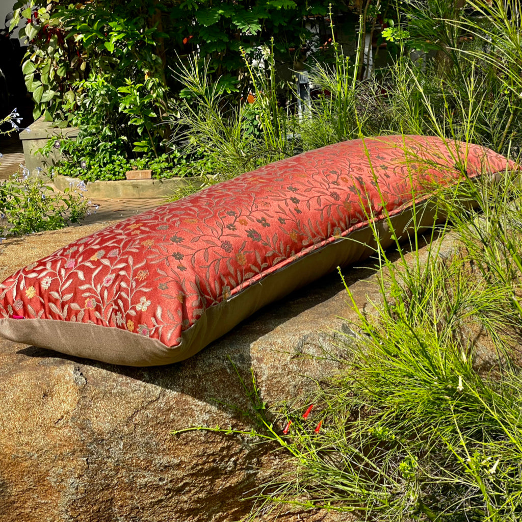 Nile Ibis Ruby Cushion Cover - 54 x 20 - Single