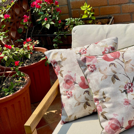 Clyde Bagh Sangria Cushion Cover - 16 x 16 - Single