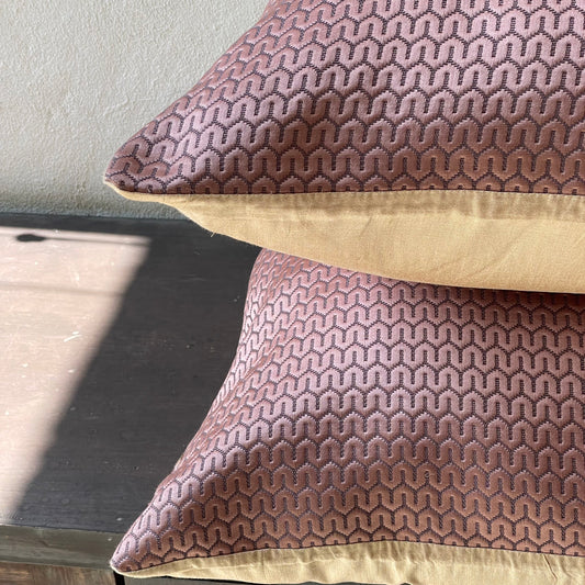 Seine Manhattan Mauve Cushion Cover - 24 x 24 - Single