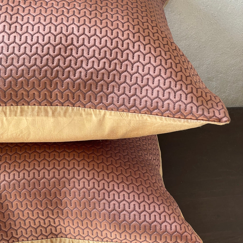Seine Manhattan Mauve Cushion Cover - 24 x 24 - Single