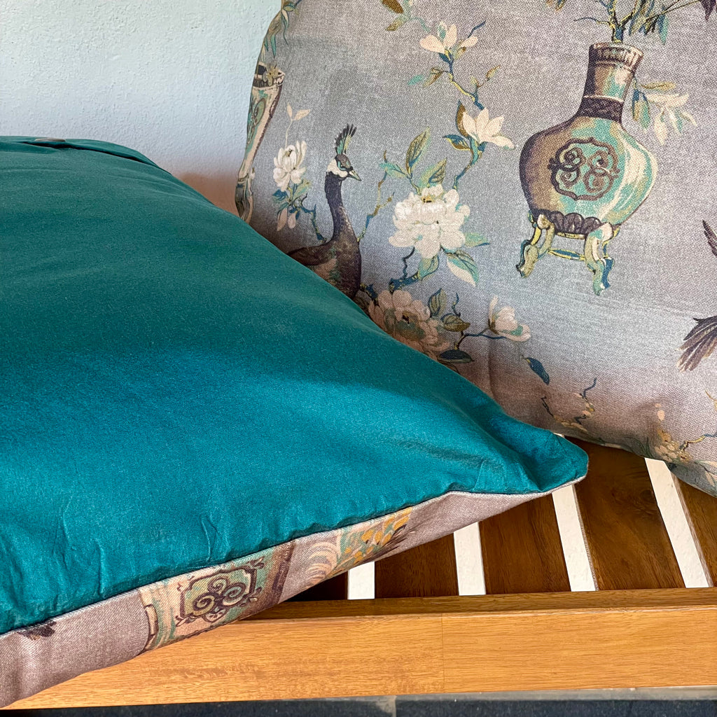 Seine Portofino Blue Cushion Cover - 24 x 24 - Single
