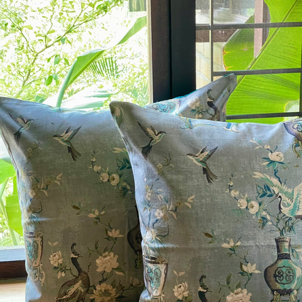 Seine Portofino Blue Cushion Cover - 24 x 24 - Single