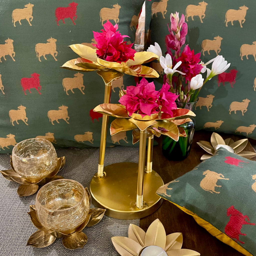 Clyde Haveli Green Cushion Cover - 16 x 16 - Single