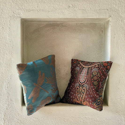 Mekong Macadamia & Cocoa Cushion Cover with filler - 7 x 7 - Set of 2