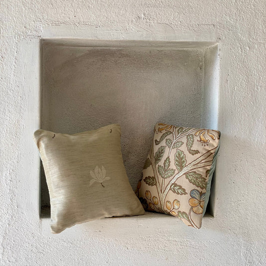 Mekong Fig & Walnut Cushion Cover with filler - 7 x 7 - Set of 2