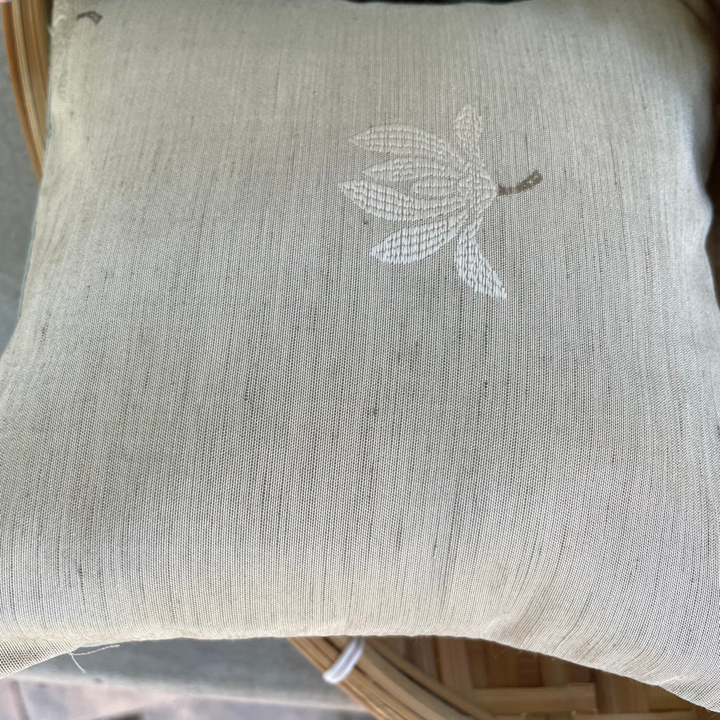 Mekong Fig & Walnut Cushion Cover with filler - 7 x 7 - Set of 2