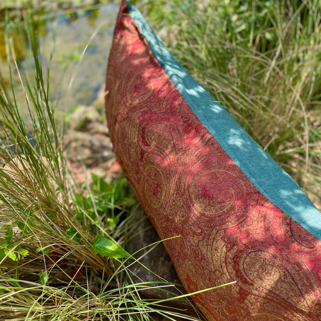 Indus Pashmina Ruby Cushion Cover - 38 x 18 - Single