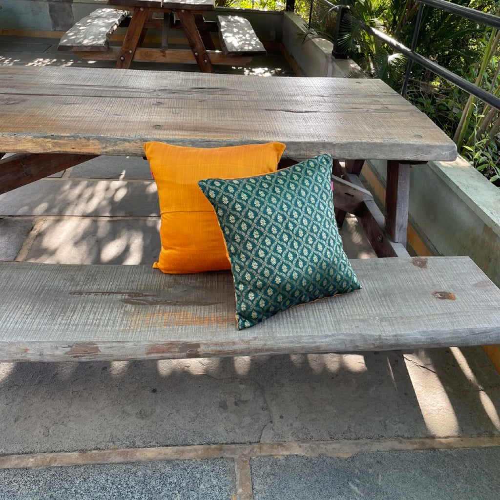 Golden Gleam Decorative Festive Cushion Cover 16 x 16 - Single