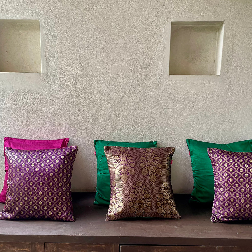 Opulent Aura Decorative Festive Cushion Cover 16 x 16 - Single