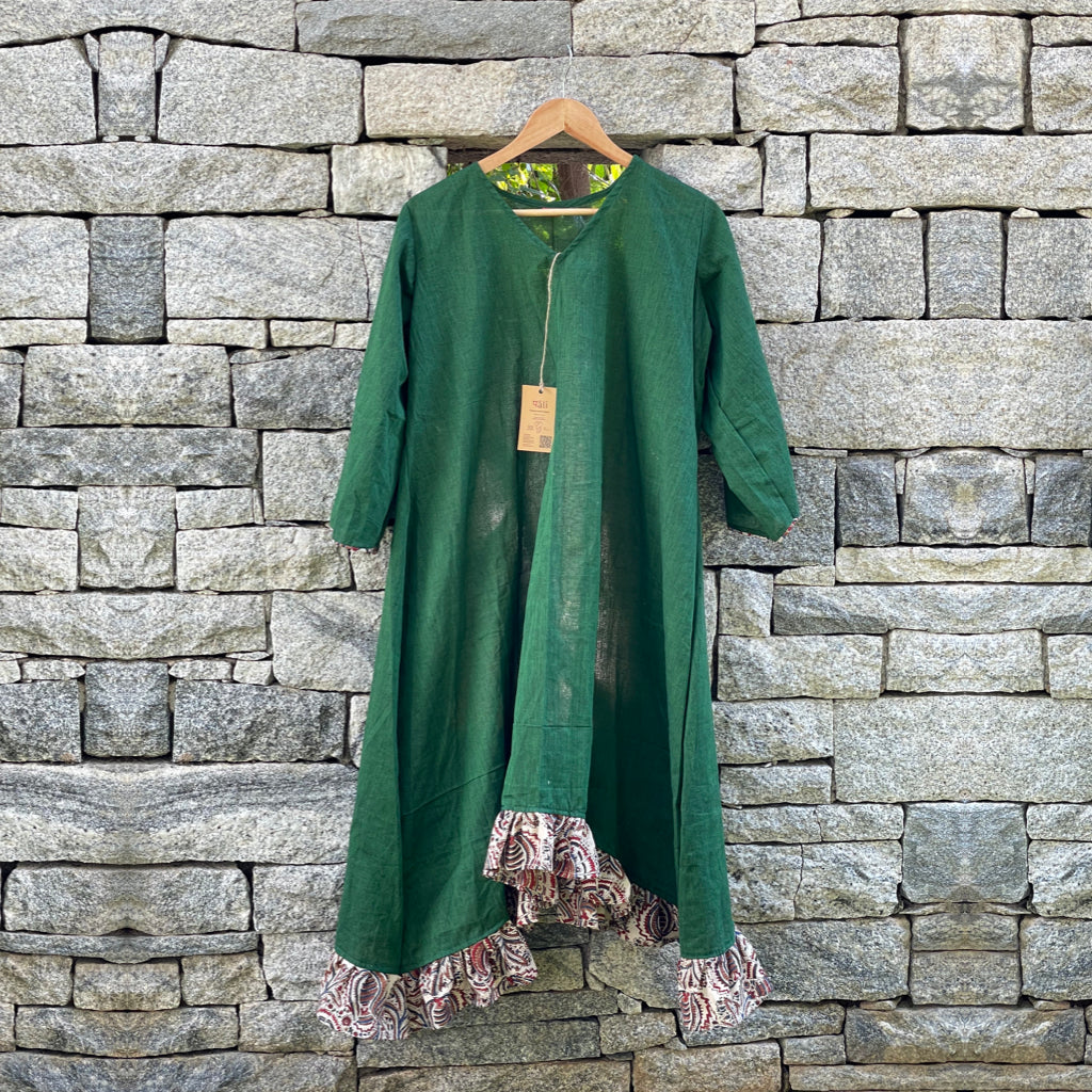 San Francisco Green Cotton Dress