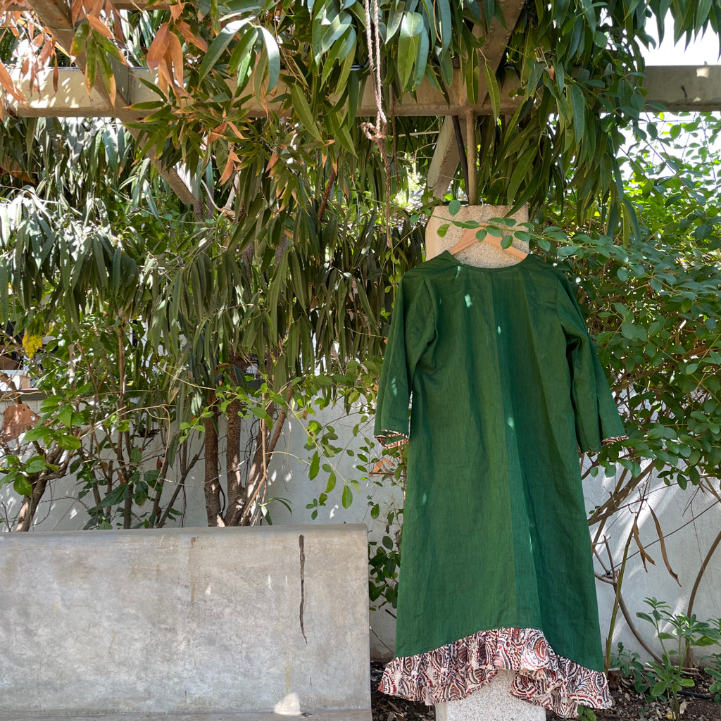 San Francisco Green Cotton Dress
