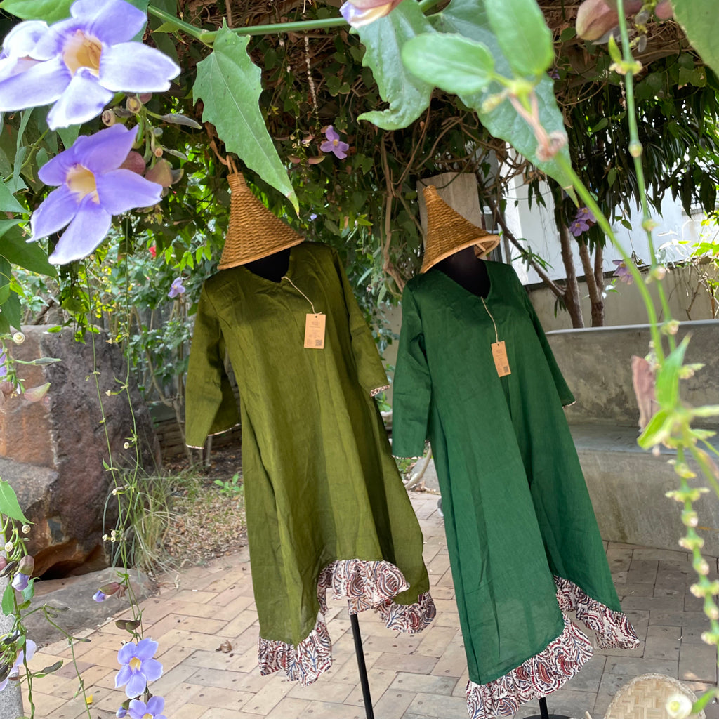 San Francisco Green Cotton Dress