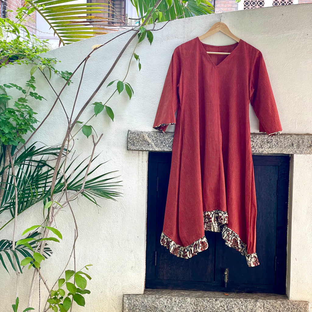 San Francisco Orange Cotton Dress