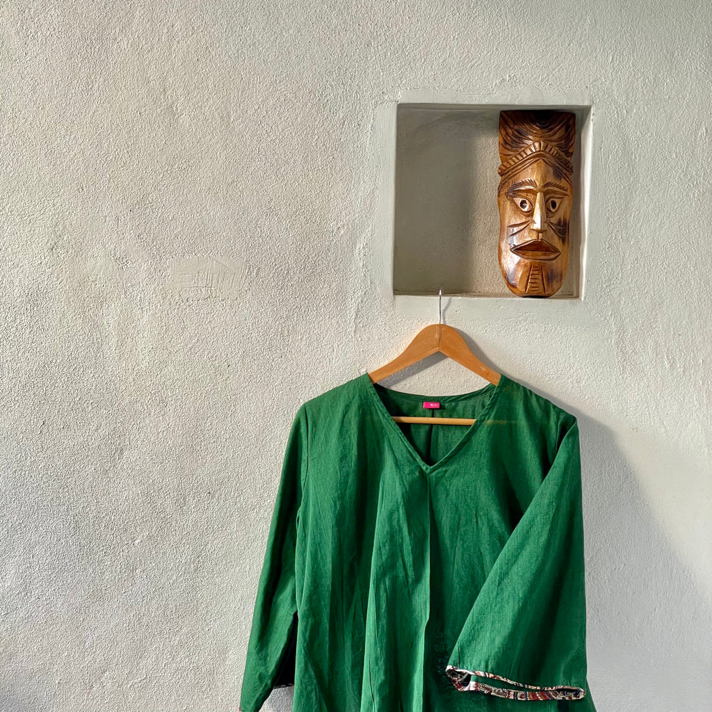 San Francisco Green Cotton Dress