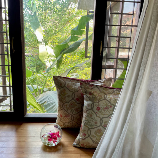 Seine Camellia Cushion Cover - 24 x 24 - Single
