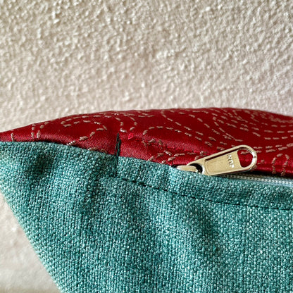 Indus Sumac Wine Red Cushion Cover - 38 x 18 - Single