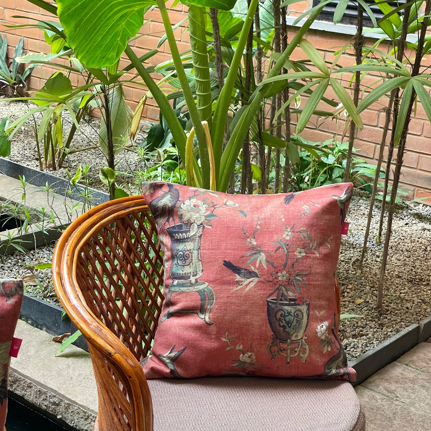 Clyde Portofino Apricot Cushion Cover - 16 x 16 - Single