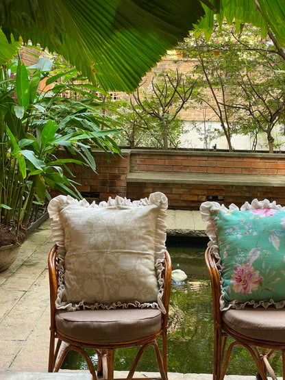 Clyde Windsor Estate Adelaide Frilly Cushion Cover - 16 x 16 - Single