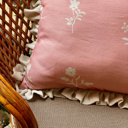 Clyde Windsor Estate Cannoli Frilly Cushion Cover - 16 x 16 - Single
