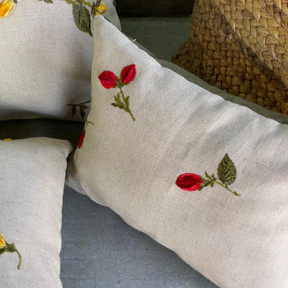 Indus Cherry Blossom Scarlet Cushion Cover - 38 x 18 - Single