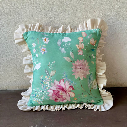 Clyde Windsor Estate Adelaide Frilly Cushion Cover - 16 x 16 - Single