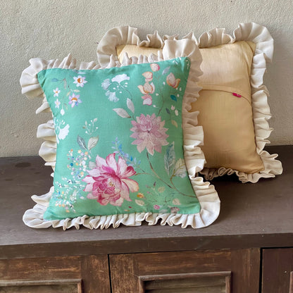 Clyde Windsor Estate Adelaide Frilly Cushion Cover - 16 x 16 - Single
