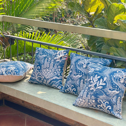 Clyde Nellie Indigo Cushion Cover - 16 x 16 - Single