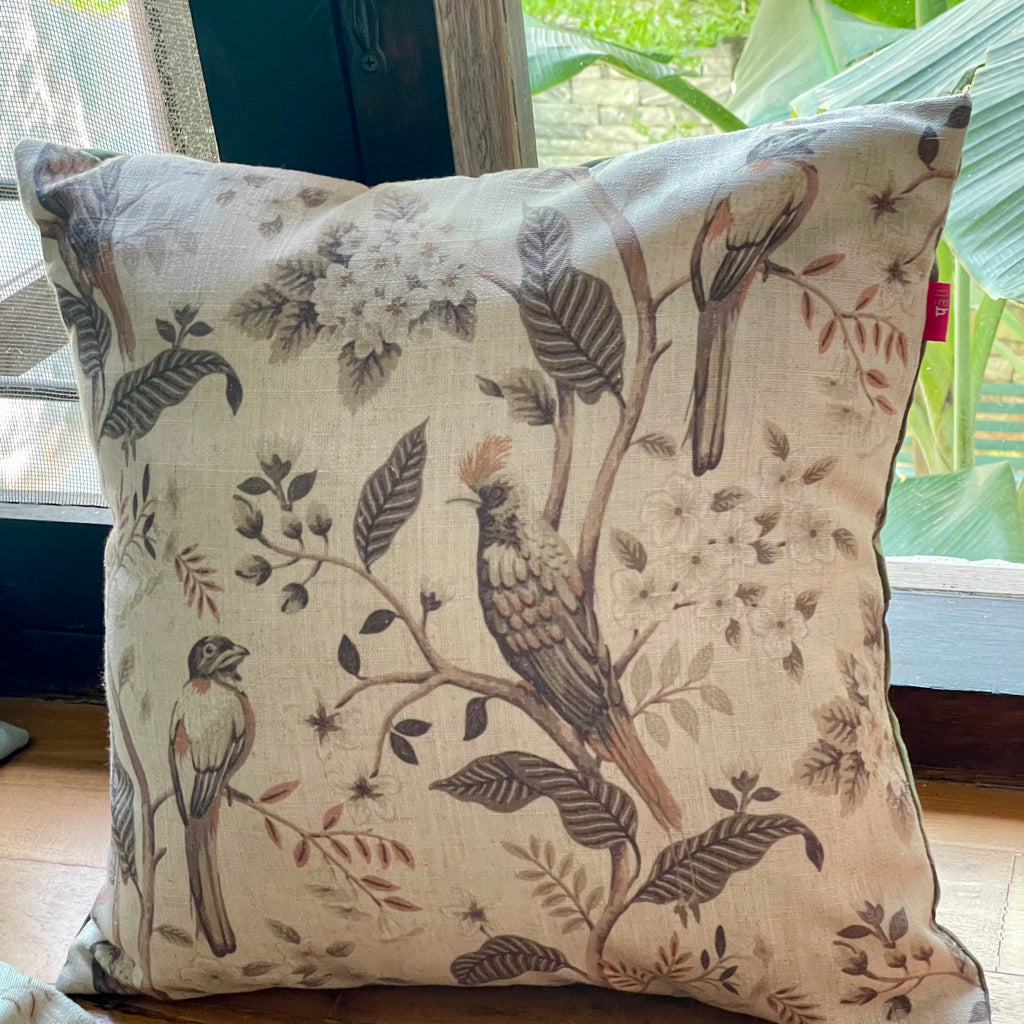Clyde Panchi Safed Cushion Cover - 16 x 16 - Single