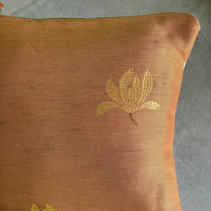 Mekong Cranberry & Tango Cushion Cover with filler - 7 x 7 - Set of 2