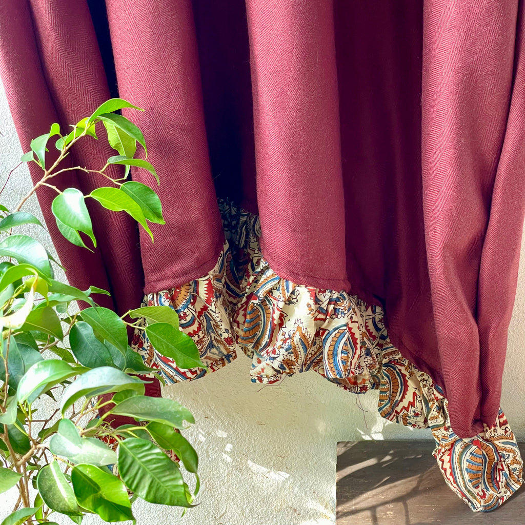 San Francisco Burgundy Cotton Dress