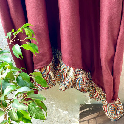 San Francisco Burgundy Cotton Dress