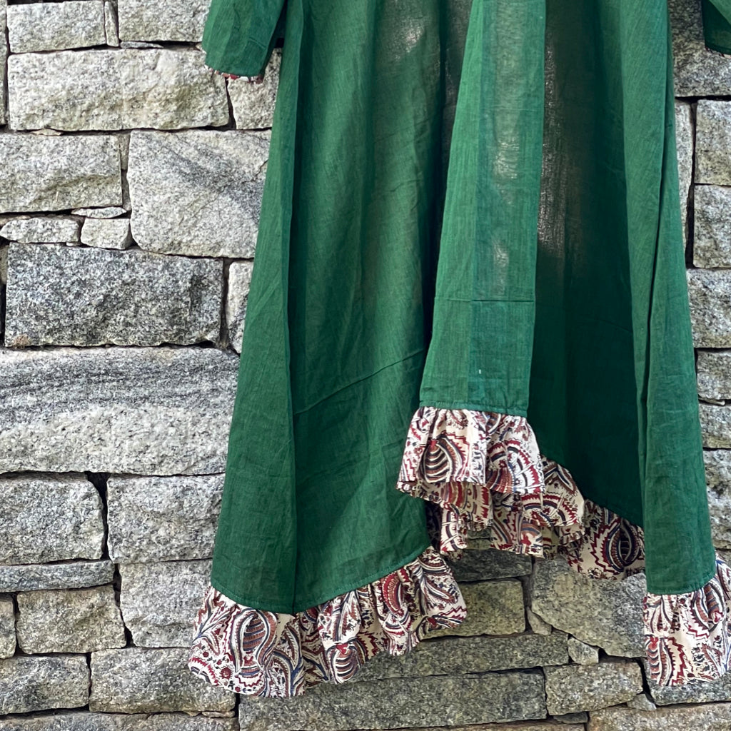 San Francisco Green Cotton Dress