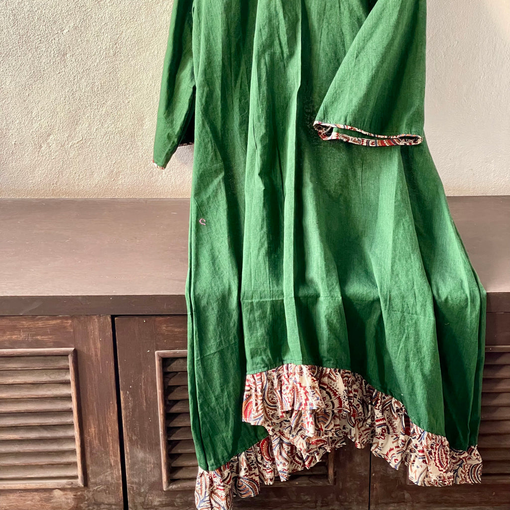 San Francisco Green Cotton Dress